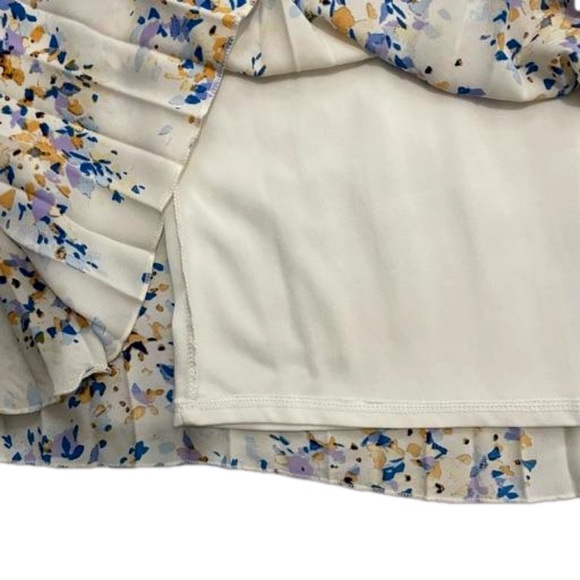 Vince Camuto Pleated Pull-On Midi Skirt Size Small Elastic Waistband Flowy - Picture 7 of 10